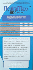 NEUTRAMAXX 5000 PLUS TURBO-sodium fluoride paste, 1 Unit, To test the Quality!!!