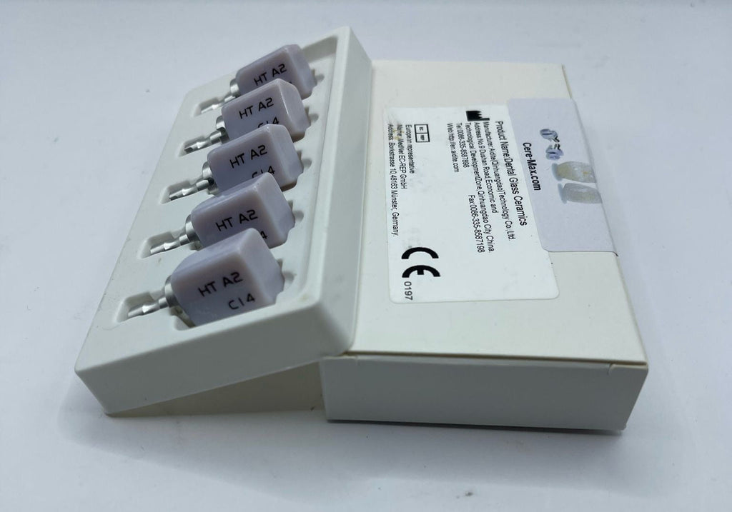 5 Pcs/Box HT C14 A2 Dental Glass Ceramic Lithium Dislicate Cerec Emax CAD CAM