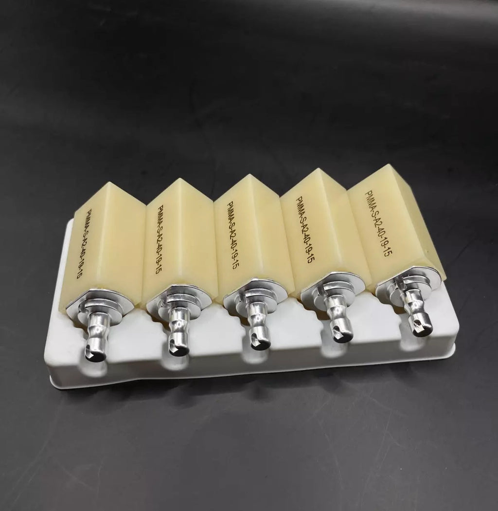 1pcs Dental Lab Material Sirona Cerec Mono PMMA Blocks Disk 40*15*19mm SHADE A2